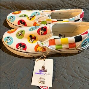 NWT Vans X Disney Checkerboard Design